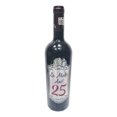 La multi ani 25, vin rosu cabernet sauvignon, demisec, 750ml, 13.5% alcool